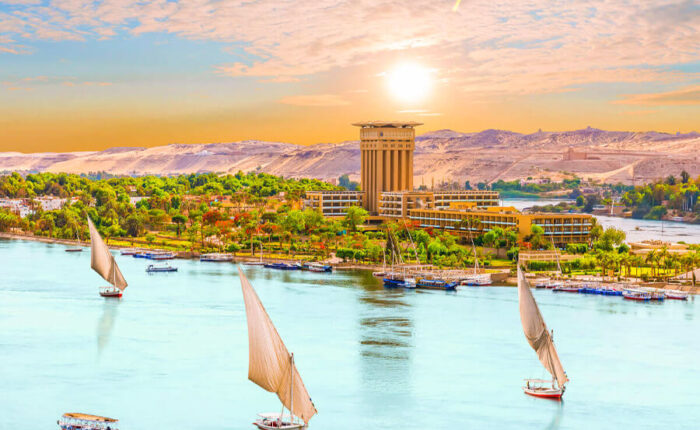 A wonderful picture of Aswan city in Egypt